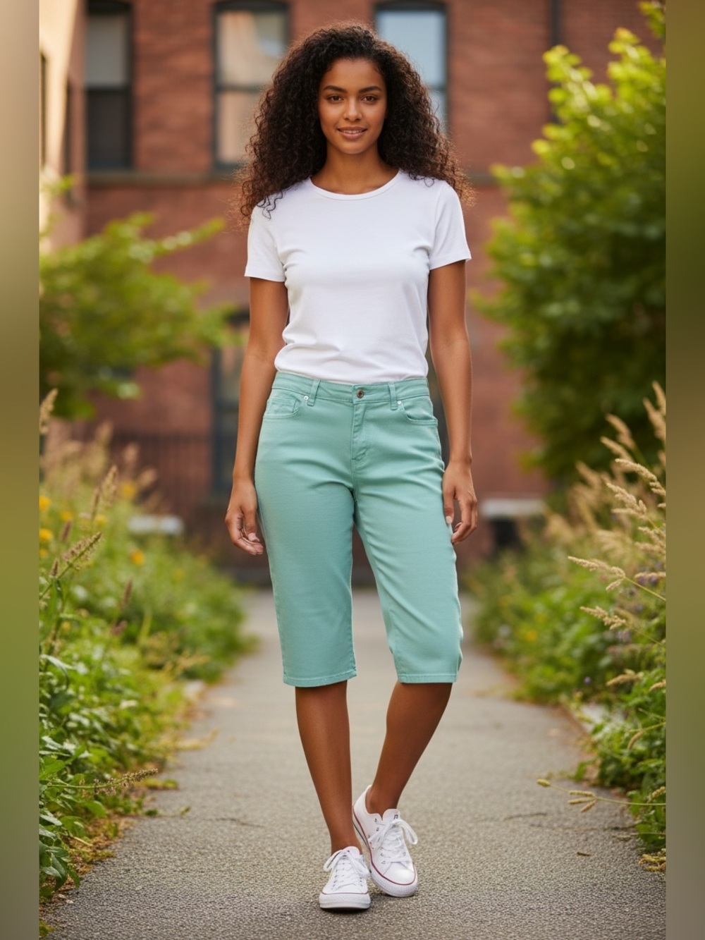 Mint Green Capri Pants